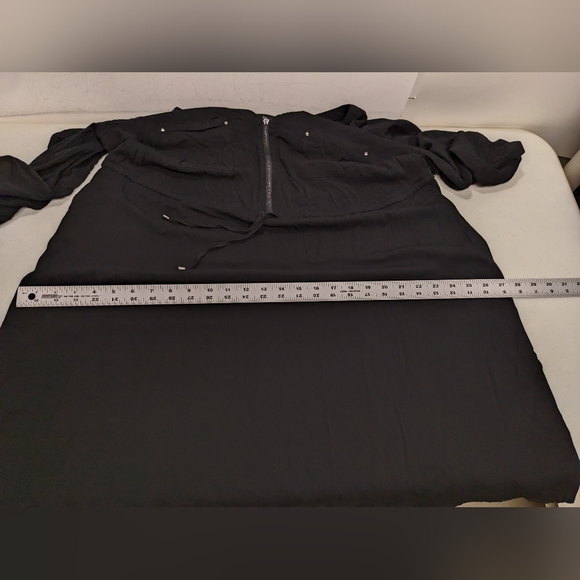 Torrid 1 Mini Challis Zip Front Dress Long Sleeve City Chic Casual #drs8.10 - Picture 9 of 10